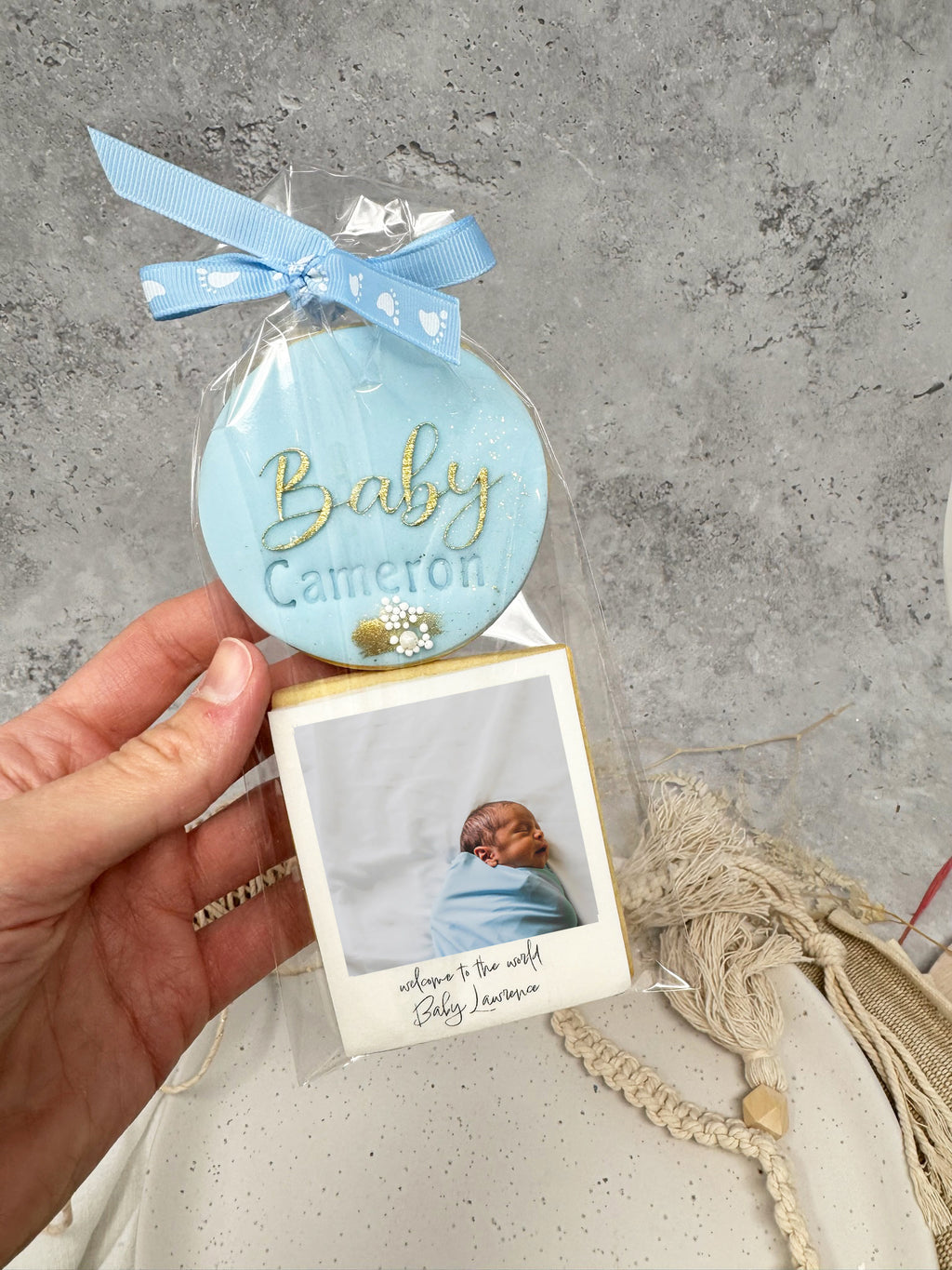 Baby Boy Polaroid Gift Bag