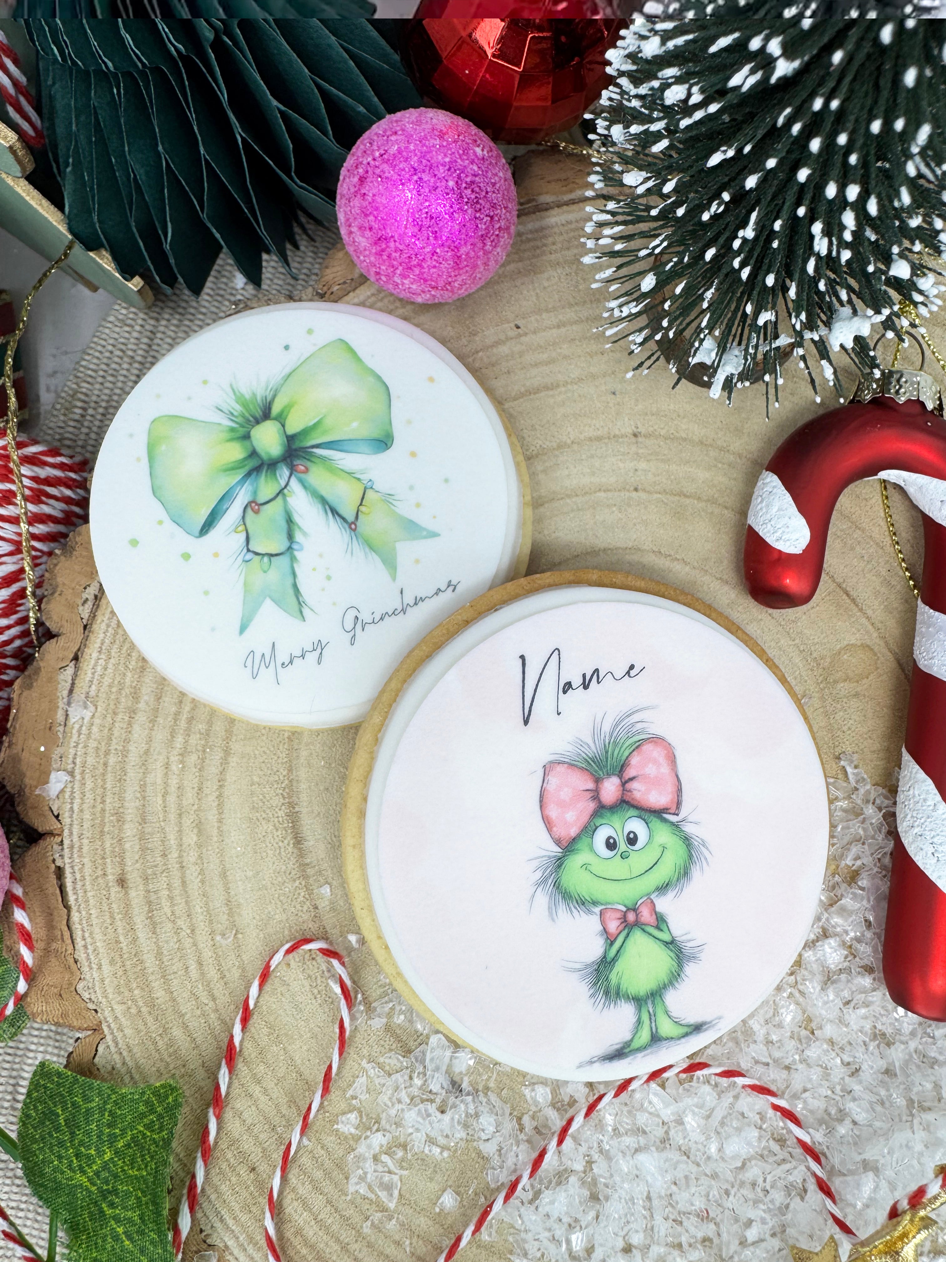 Grinch Gift Bag Pink