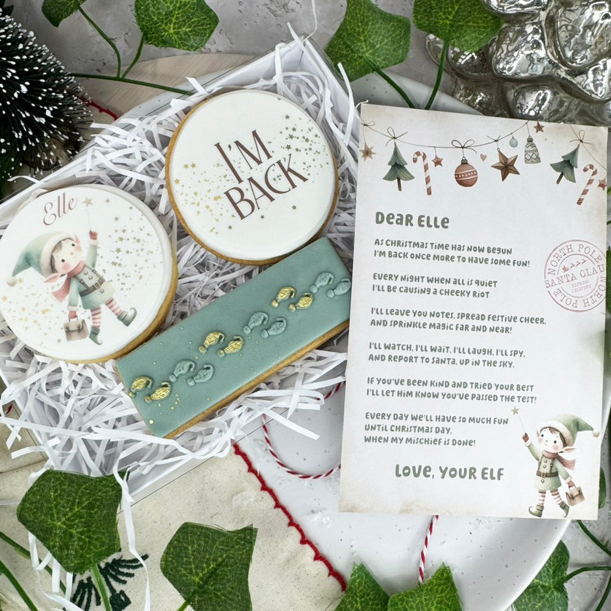 Cute Elf Gift box (With letter)