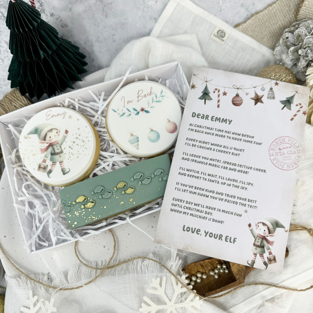 Cute Elf Gift box (With letter)