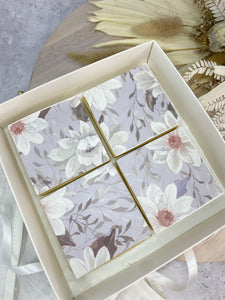 Lilac Floral Print Tile Print