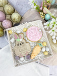 Bunny Kisses Easter Wishes Pink
