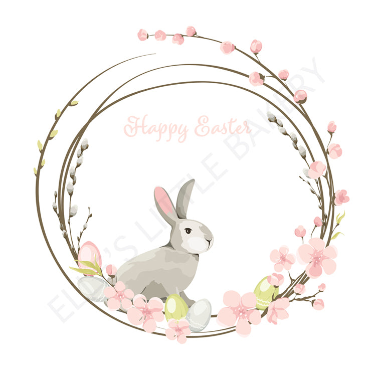 Happy Easter Spring Wreath