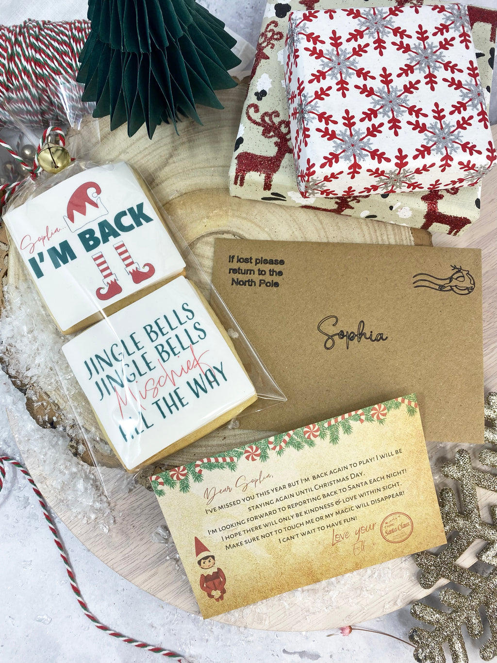 I'm Back gift bag (With letter)