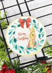 Rabbit Merry Christmas Pink