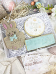 Personalised Rabbit Gift Box Green